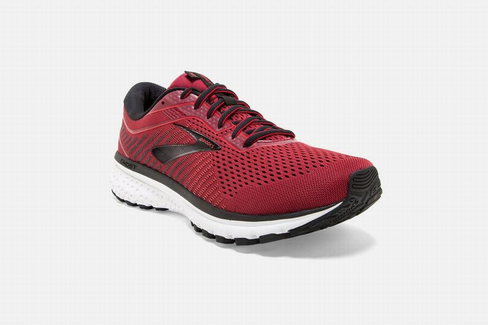 Chaussures Running Brooks Ghost 12 Rouge / Noir Homme | PEH-98045442