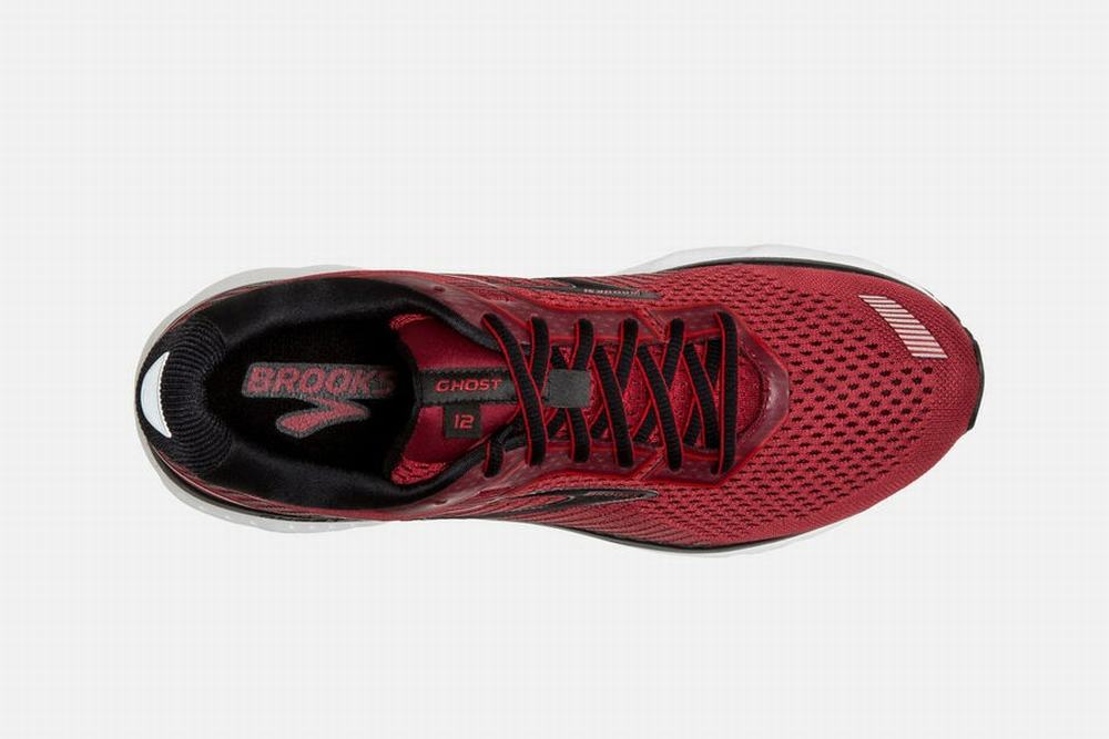 Chaussures Running Brooks Ghost 12 Rouge / Noir Homme | PEH-98045442