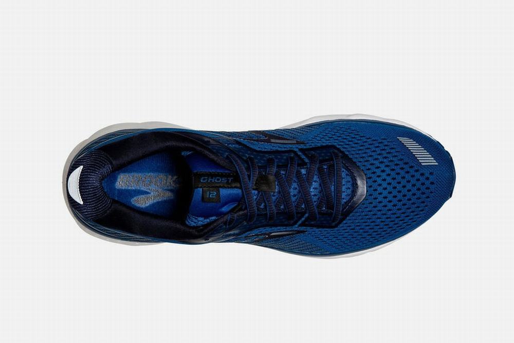 Chaussures Running Brooks Ghost 12 Bleu / Bleu Marine / Noir Homme | TBN-91669589