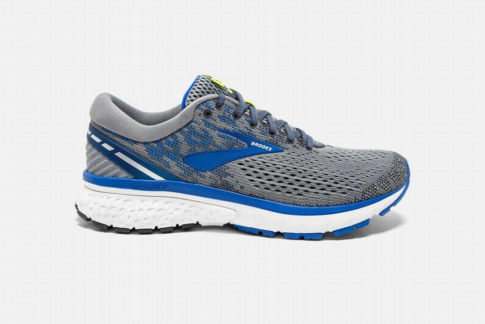 Chaussures Running Brooks Ghost 11 Grise / Bleu / Argent Homme | YQJ-57154103