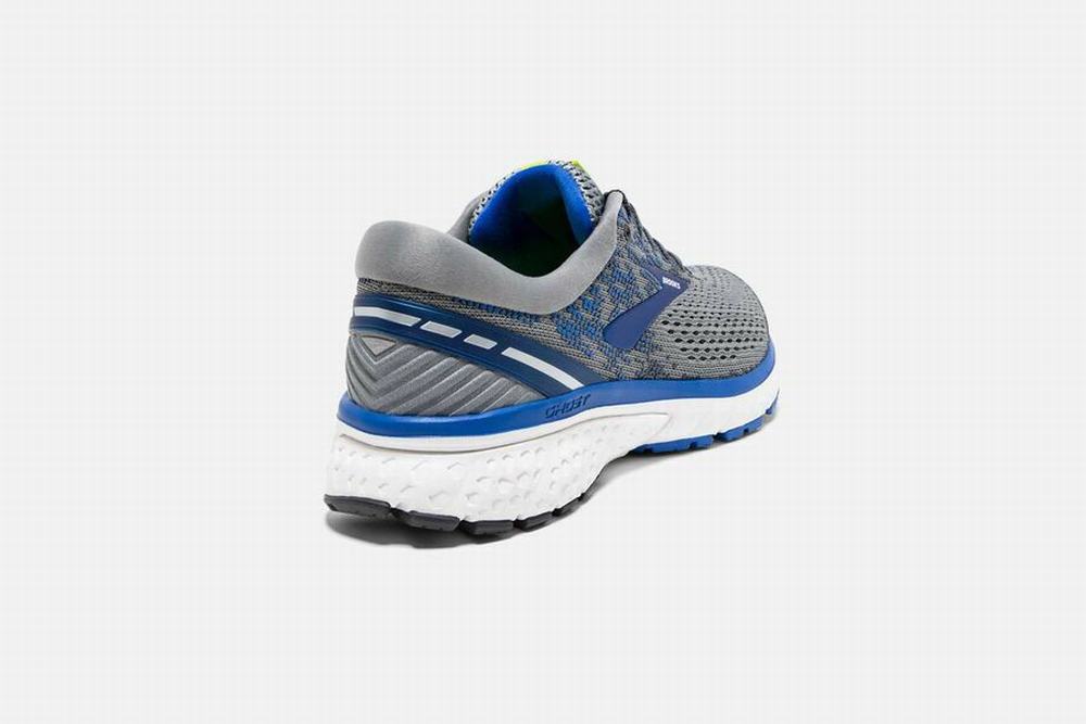 Chaussures Running Brooks Ghost 11 Grise / Bleu / Argent Homme | YQJ-57154103