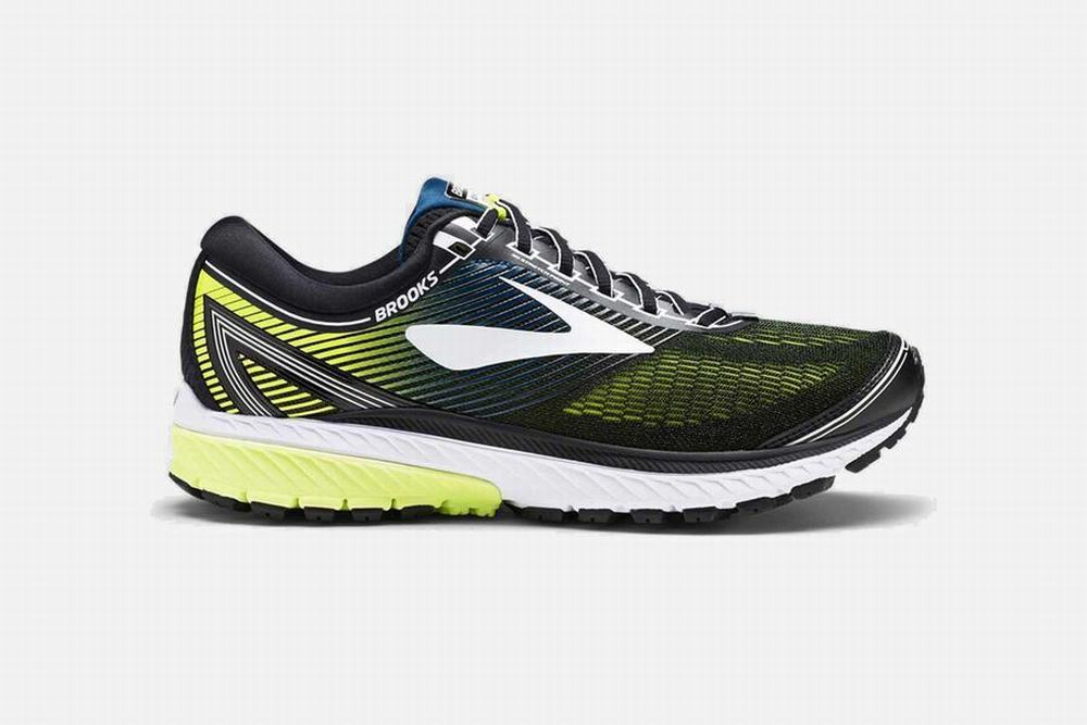 Chaussures Running Brooks Ghost 10 Noir / Jaune Homme | XXJ-88291878