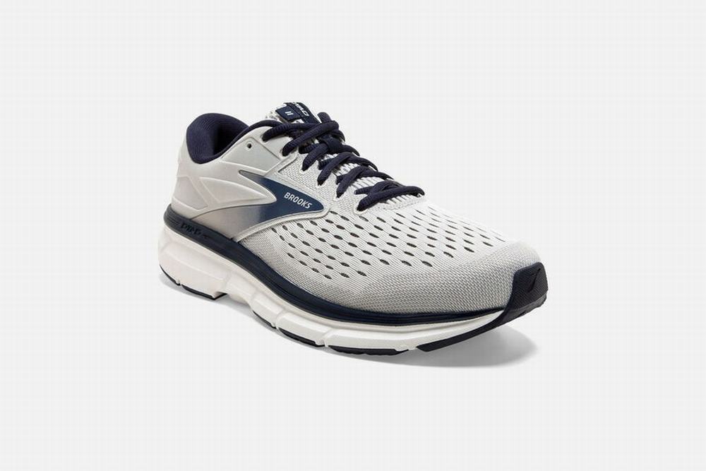 Chaussures Running Brooks Dyad 11 Grise / Bleu Marine Homme | CUI-91256048