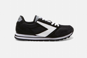 Chaussures Running Brooks Chariot Noir / Blanche Homme | FUI-14601829