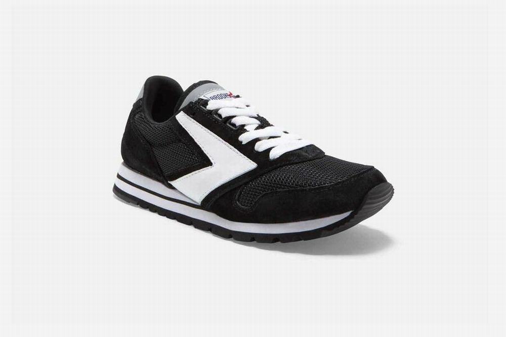 Chaussures Running Brooks Chariot Noir / Blanche Homme | FUI-14601829