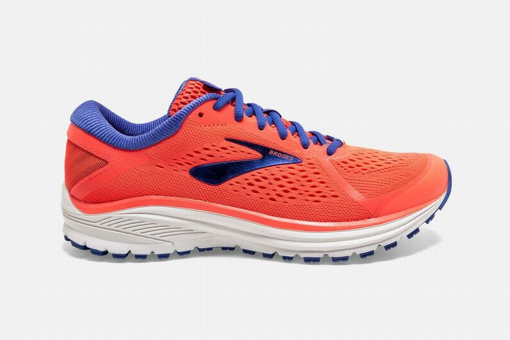 Chaussures Running Brooks Aduro 6 Corail / Bleu / Blanche Homme | OMG-12408447