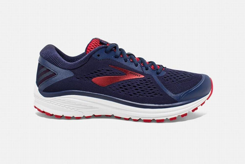 Chaussures Running Brooks Aduro 6 Bleu Marine / Rose / Blanche Homme | QVU-18284631