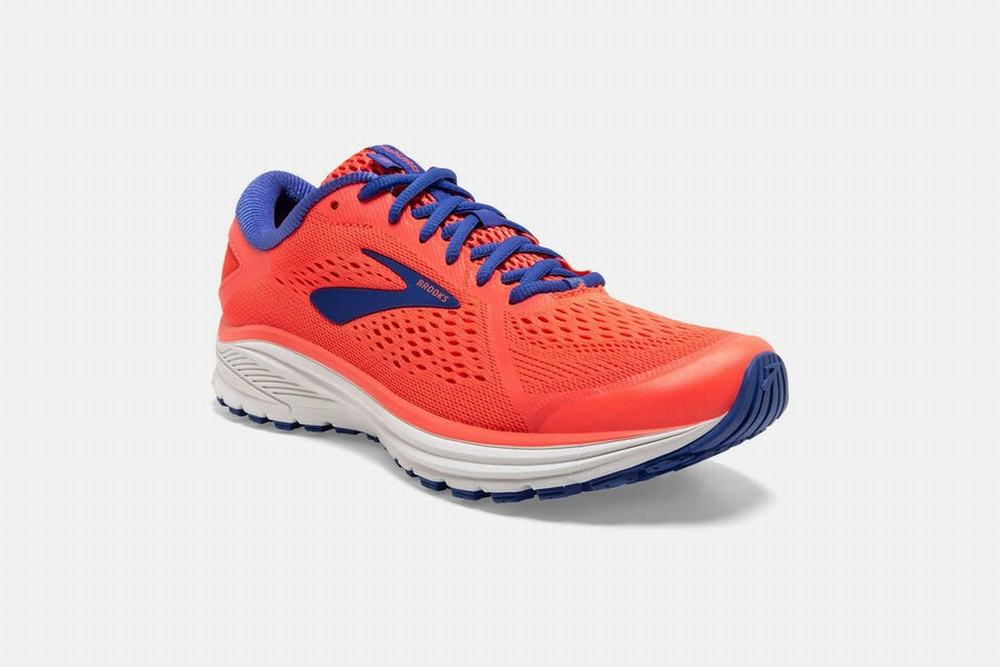 Chaussures Running Brooks Aduro 6 Corail / Bleu / Blanche Homme | OMG-12408447