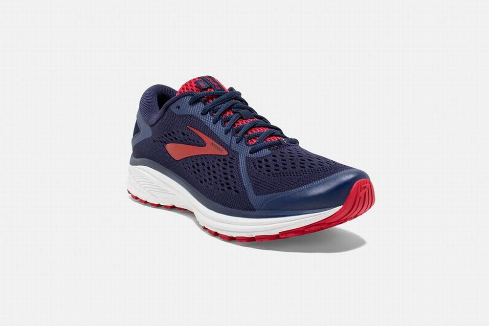 Chaussures Running Brooks Aduro 6 Bleu Marine / Rose / Blanche Homme | QVU-18284631