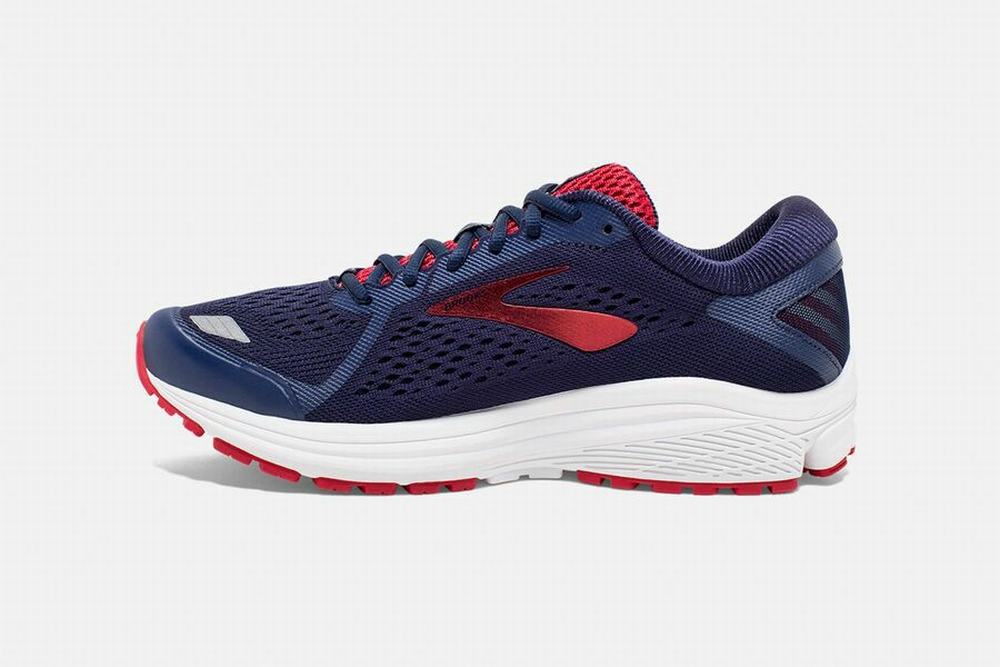 Chaussures Running Brooks Aduro 6 Bleu Marine / Rose / Blanche Homme | QVU-18284631