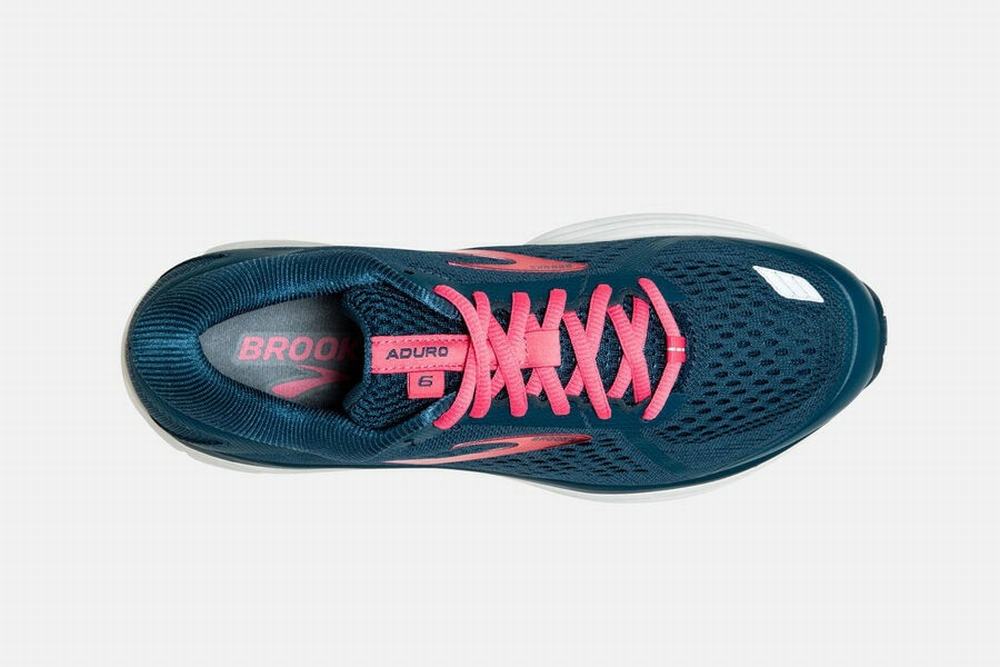 Chaussures Running Brooks Aduro 6 Bleu / Rose / Blanche Homme | FRP-13529289