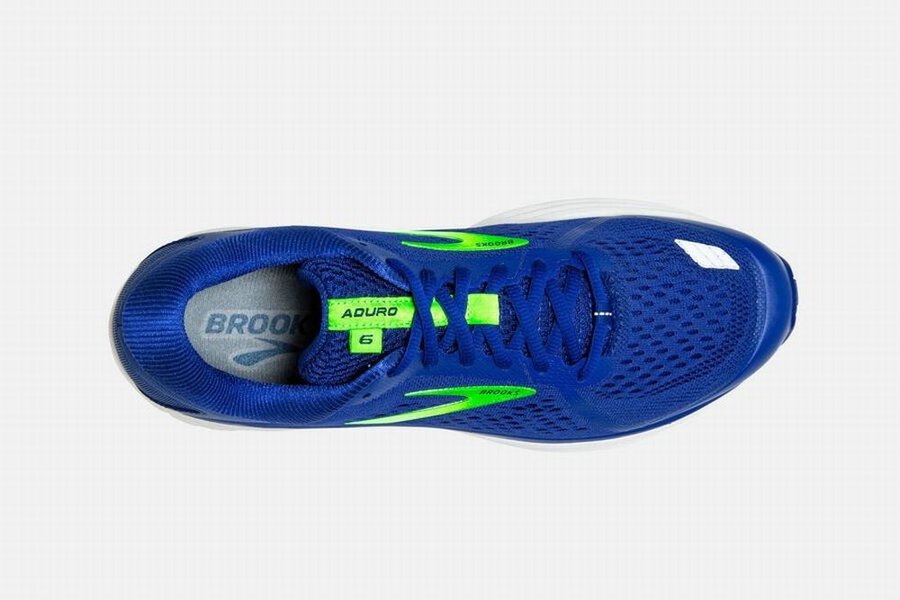 Chaussures Running Brooks Aduro 6 Bleu / Vert Clair / Blanche Homme | ZPA-78918305