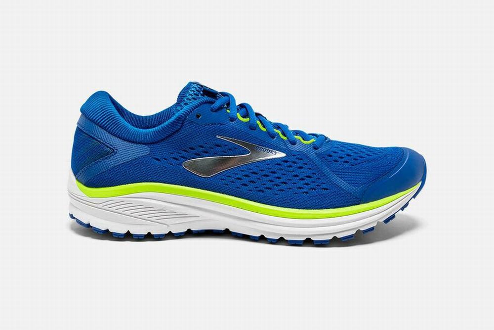 Chaussures Running Brooks Aduro 6 Bleu / Vert Clair / Blanche Homme | QWE-16113680