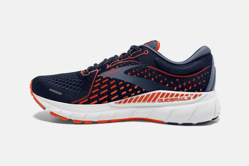 Chaussures Running Brooks Adrenaline GTS 21 Bleu Marine / Rouge / Grise Homme | KJI-23950305