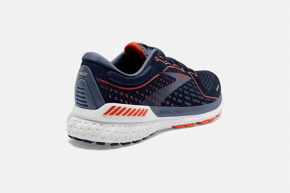 Chaussures Running Brooks Adrenaline GTS 21 Bleu Marine / Rouge / Grise Homme | KJI-23950305