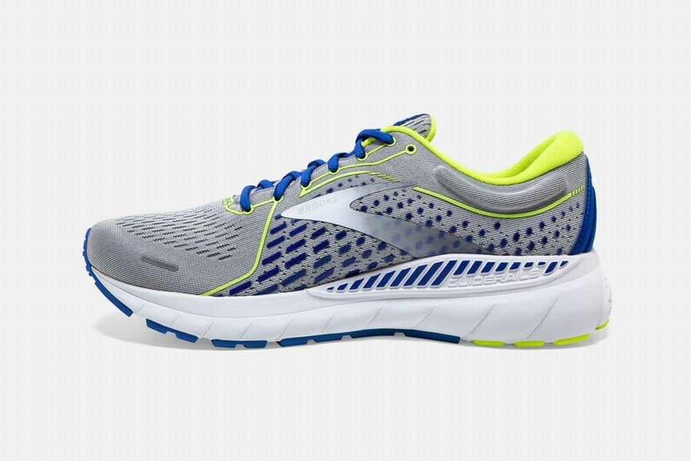 Chaussures Running Brooks Adrenaline GTS 21 Grise / Blanche / Indigo Homme | SZK-78488190