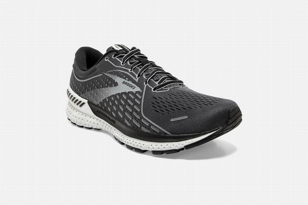 Chaussures Running Brooks Adrenaline GTS 21 Noir / Grise Homme | PUR-74669255