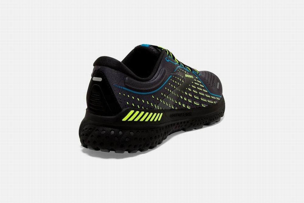 Chaussures Running Brooks Adrenaline GTS 21 Noir / Bleu Homme | KJD-74410452