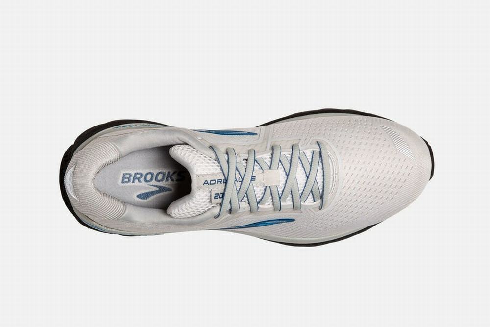 Chaussures Running Brooks Adrenaline GTS 20 Blanche / Grise / Noir Homme | LCE-06031458