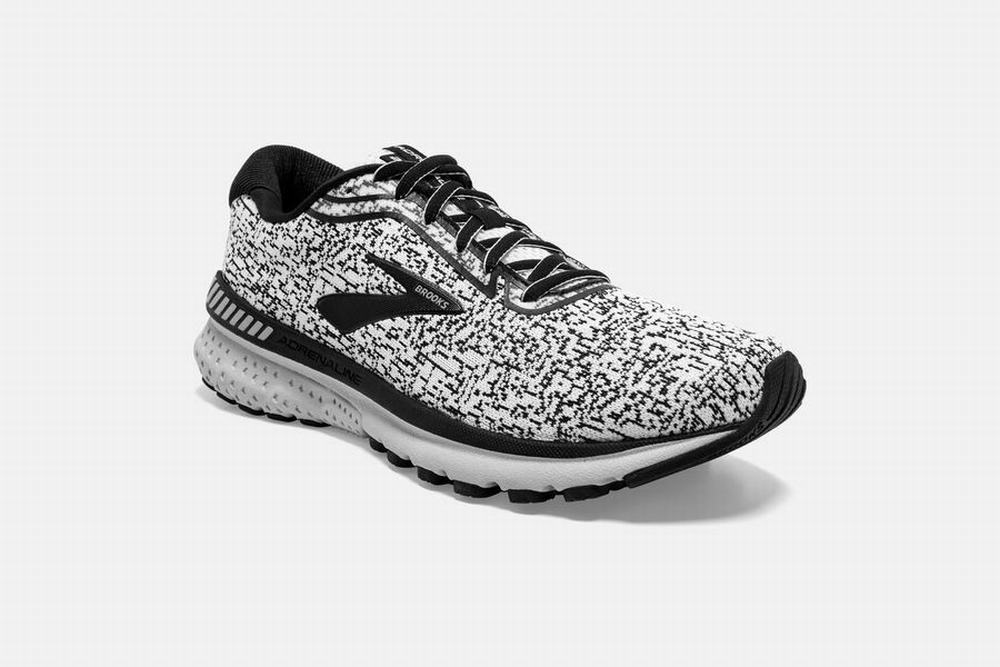 Chaussures Running Brooks Adrenaline GTS 20 Blanche / Noir / Grise Homme | CZL-60639685