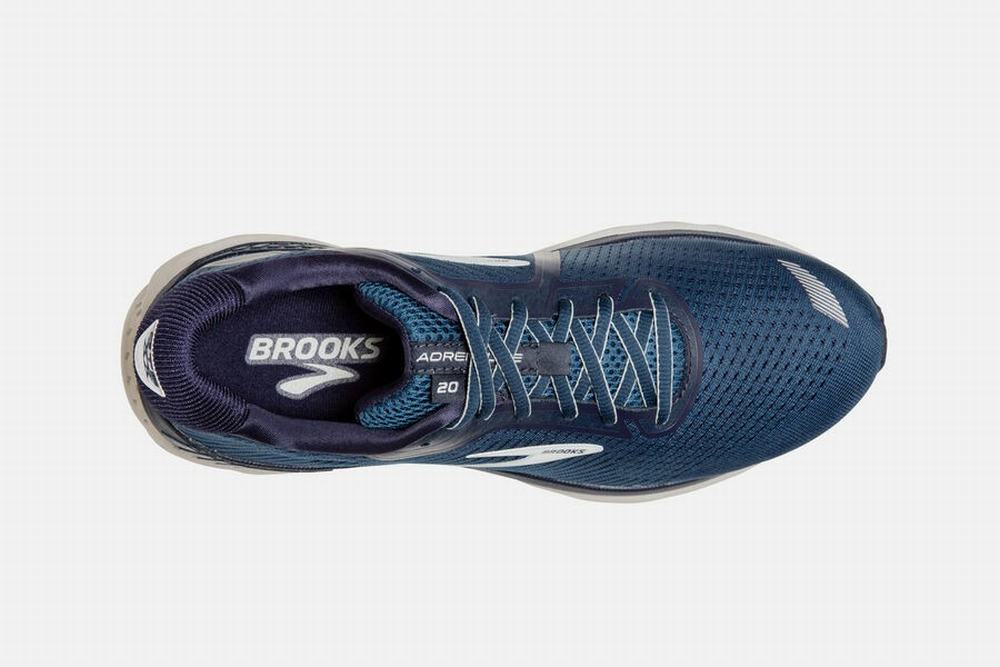 Chaussures Running Brooks Adrenaline GTS 20 Bleu Marine / Grise Homme | XBY-85297348