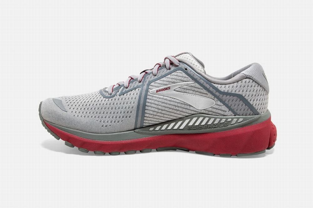 Chaussures Running Brooks Adrenaline GTS 20 Grise / Argent / Rouge Homme | KKK-44950670