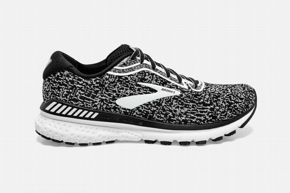 Chaussures Running Brooks Adrenaline GTS 20 Noir / Blanche Homme | TDL-02605231