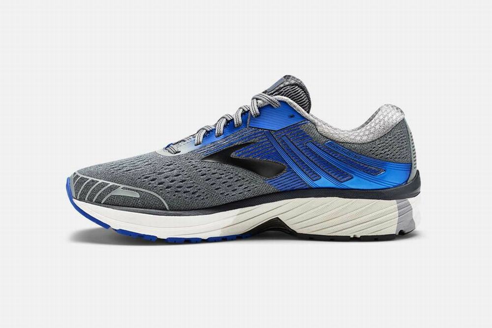 Chaussures Running Brooks Adrenaline GTS 18 Grise / Bleu Homme | XHN-04902497