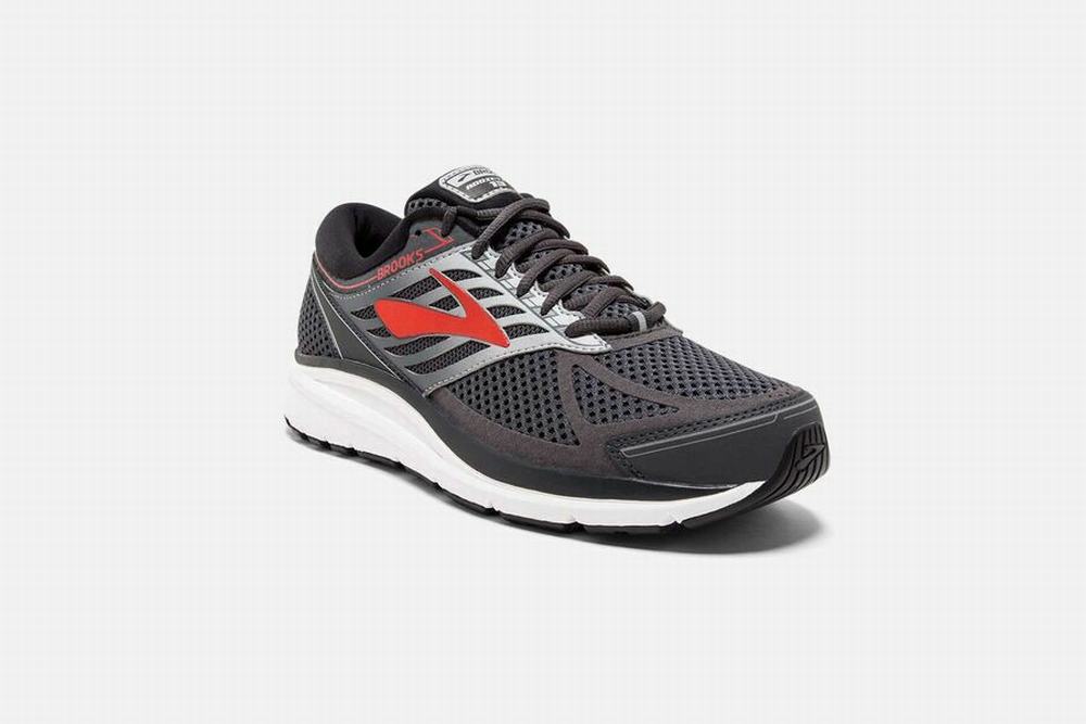 Chaussures Running Brooks Addiction 13 Grise / Argent / Rouge Homme | VED-75779721