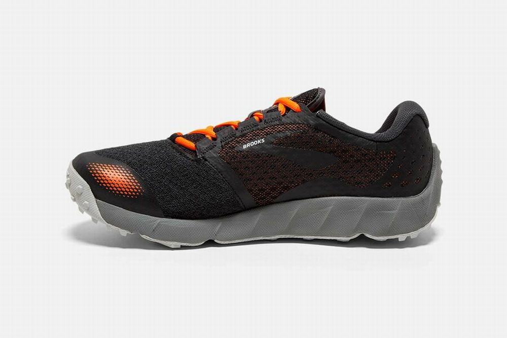 Chaussures Running Brooks PureGrit 7 Noir / Orange / Grise Homme | EFP-94076829