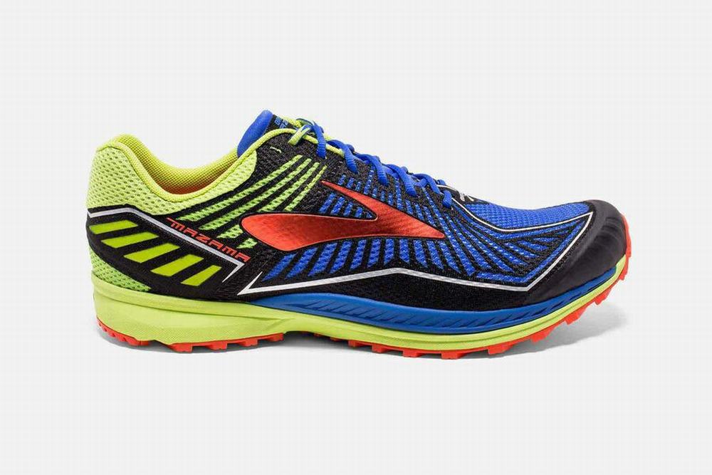 Chaussures Running Brooks Mazama Bleu / Noir / Jaune Homme | WSW-99392971