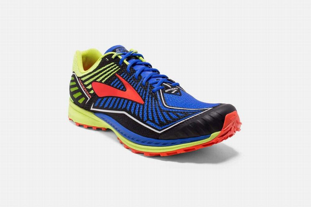 Chaussures Running Brooks Mazama Bleu / Noir / Jaune Homme | WSW-99392971