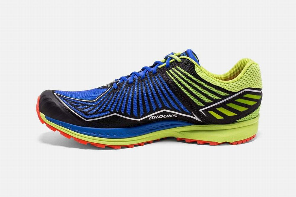 Chaussures Running Brooks Mazama Bleu / Noir / Jaune Homme | WSW-99392971