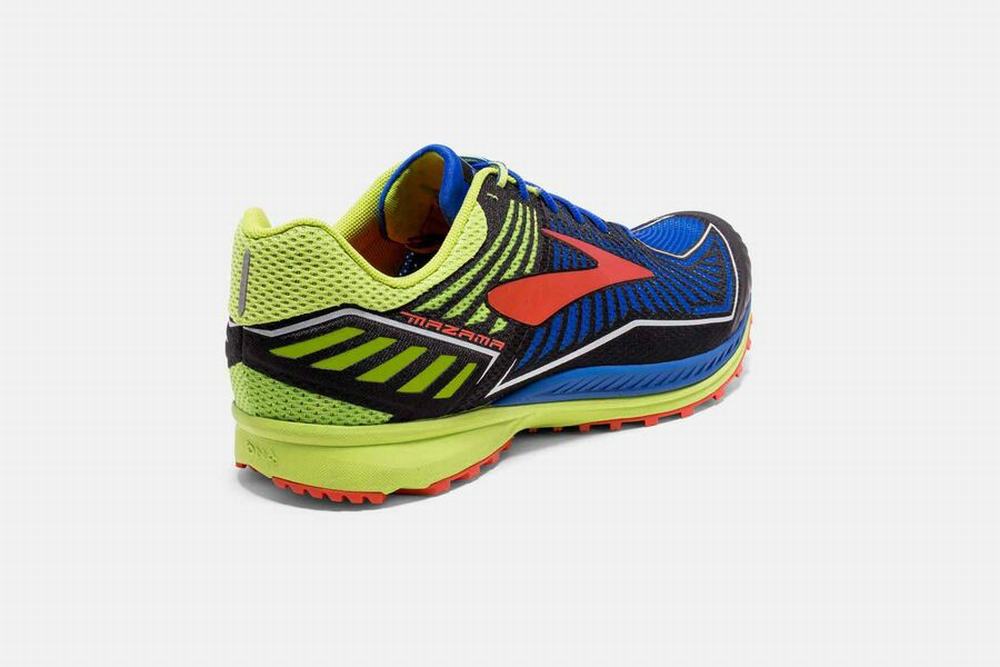 Chaussures Running Brooks Mazama Bleu / Noir / Jaune Homme | WSW-99392971