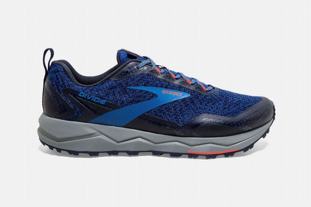 Chaussures Running Brooks Divide Bleu / Bleu Marine / Rose Homme | AEK-67606604