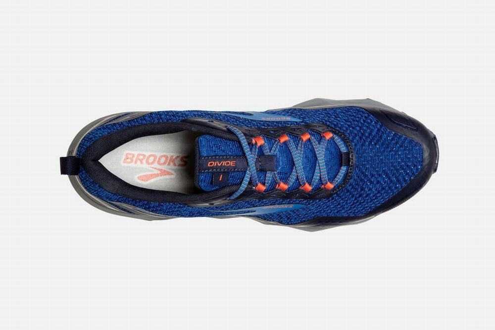 Chaussures Running Brooks Divide Bleu / Bleu Marine / Rose Homme | AEK-67606604