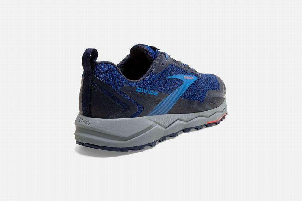 Chaussures Running Brooks Divide Bleu / Bleu Marine / Rose Homme | AEK-67606604