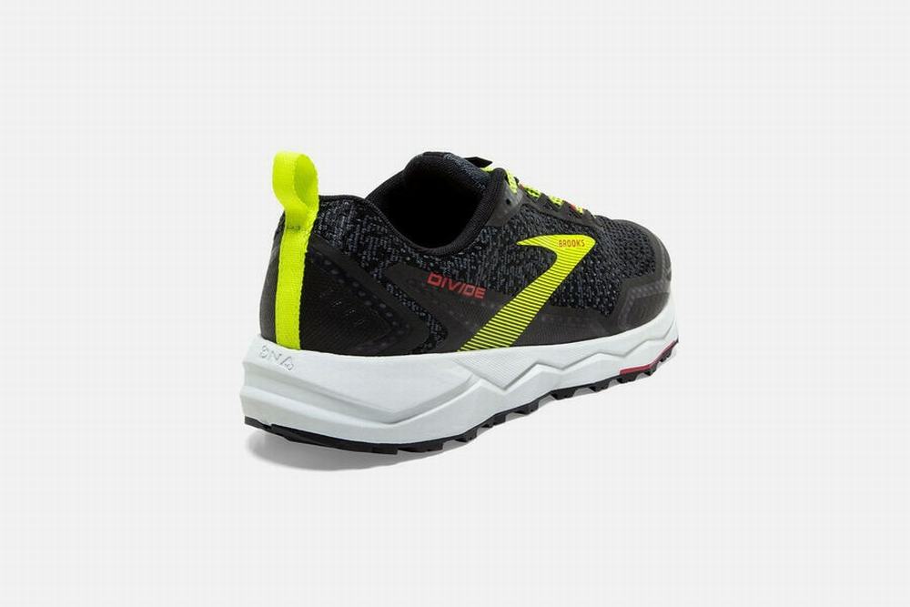 Chaussures Running Brooks Divide Noir / Rouge Homme | QMD-42541947