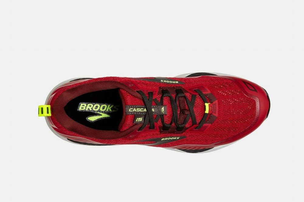 Chaussures Running Brooks Cascadia 15 Rouge Foncé / Noir Homme | TXH-54199503