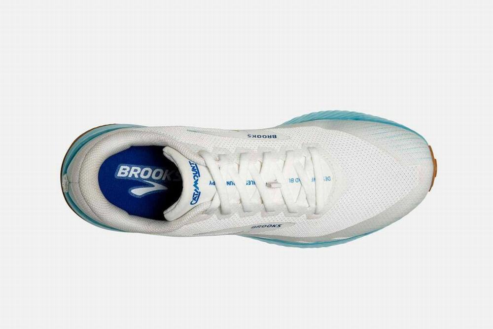 Chaussures Running Brooks Catamount Blanche / Bleu Clair Homme | NOJ-14723232