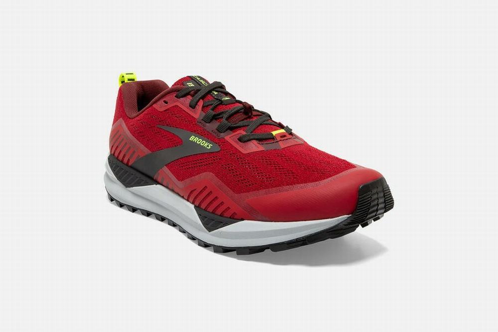 Chaussures Running Brooks Cascadia 15 Rouge Foncé / Noir Homme | TXH-54199503