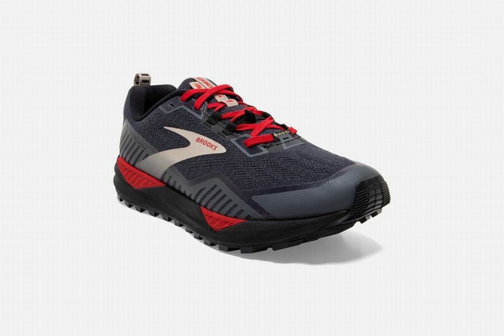 Chaussures Running Brooks Cascadia 15 GTX Noir / Rouge Homme | BNJ-74540782