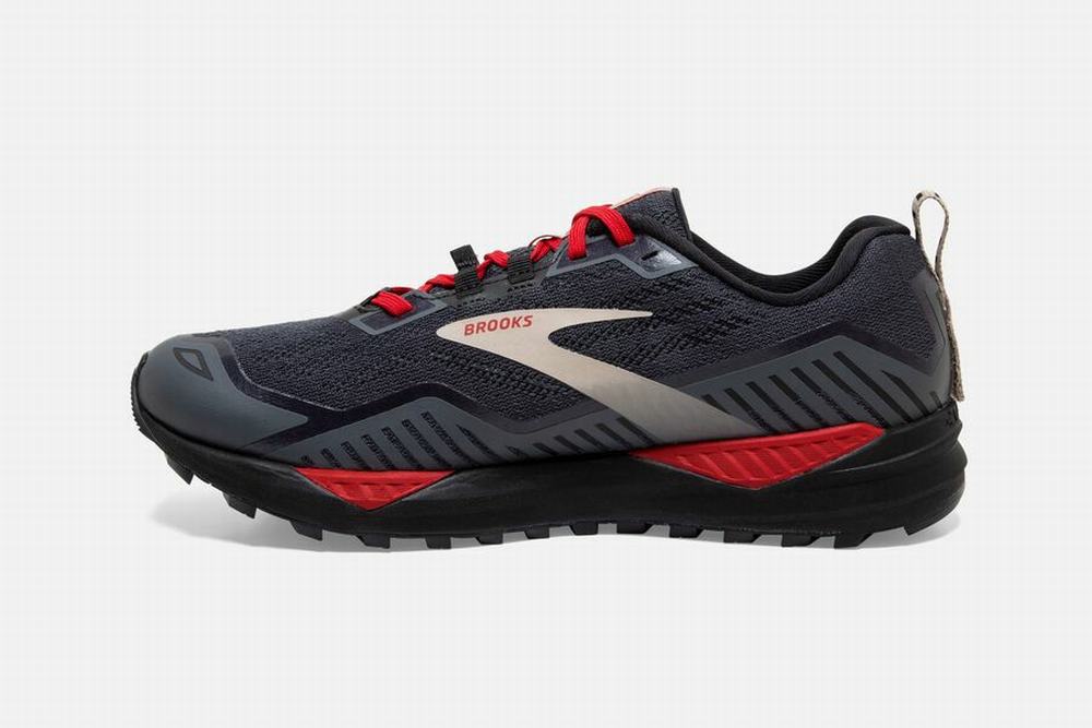 Chaussures Running Brooks Cascadia 15 GTX Noir / Rouge Homme | BNJ-74540782