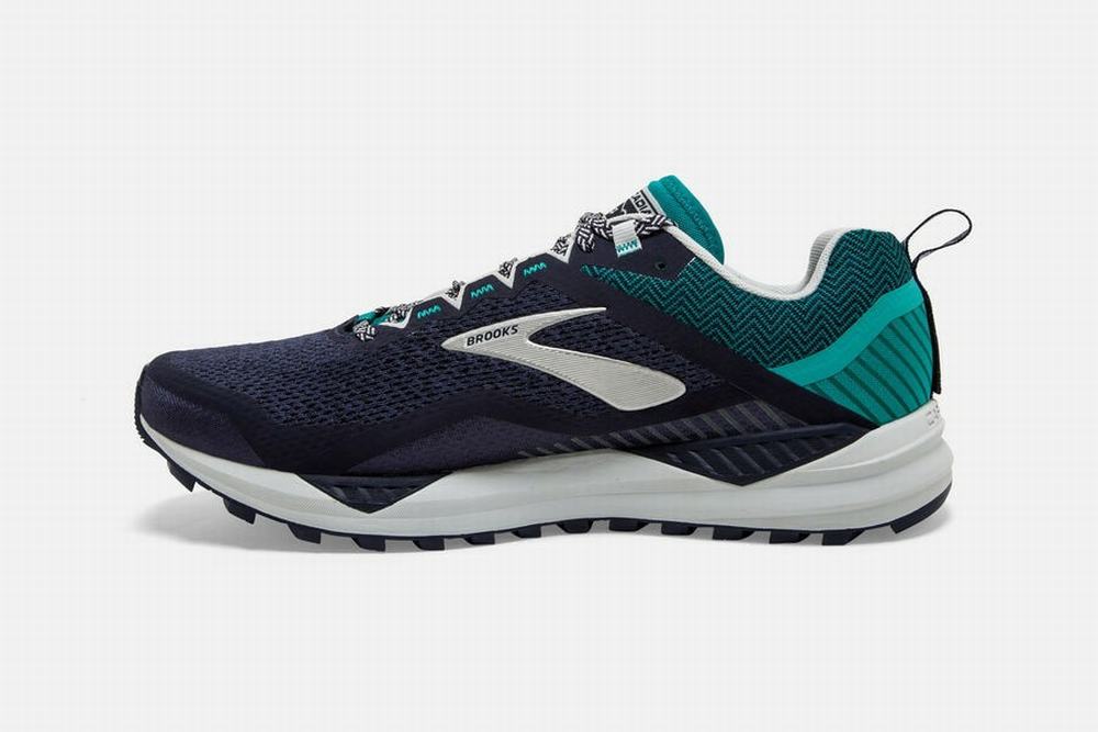 Chaussures Running Brooks Cascadia 14 Bleu Marine / Bleu / Grise Homme | PMR-14811965