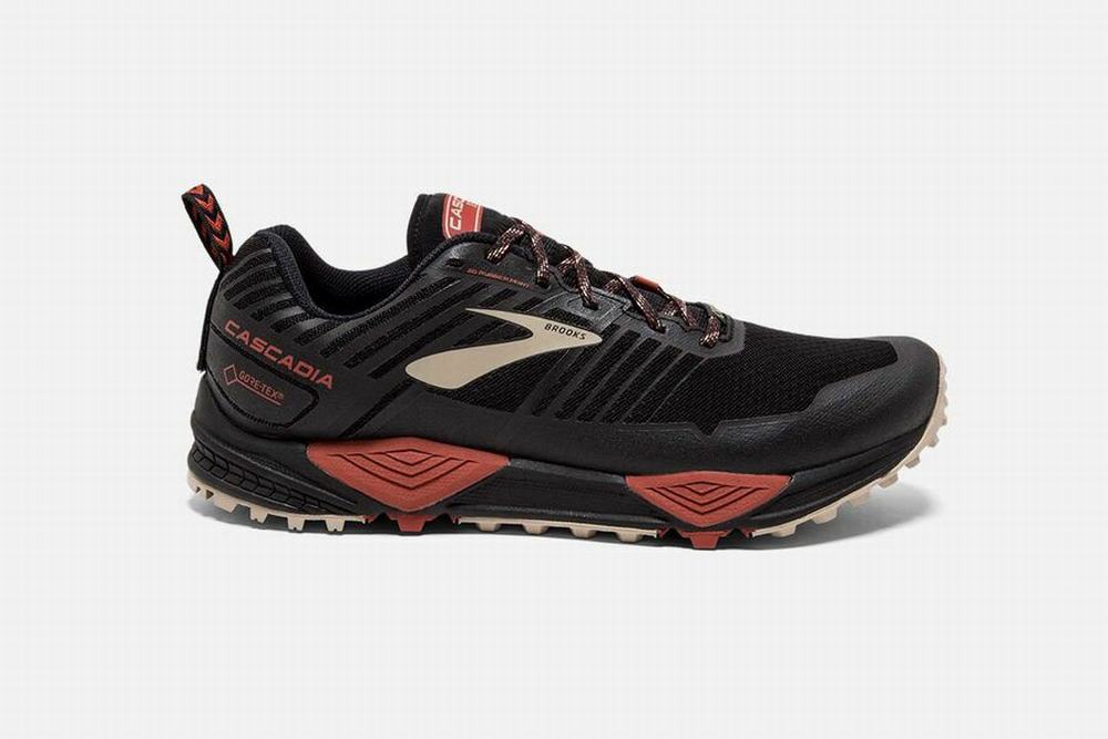 Chaussures Running Brooks Cascadia 13 GTX Noir Homme | KTU-09705425