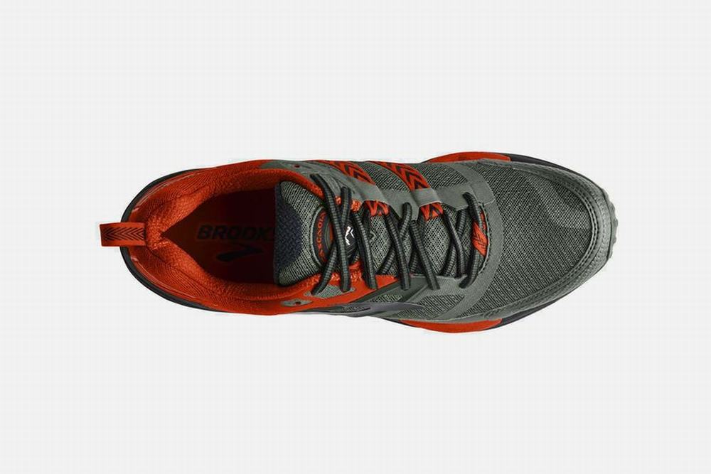 Chaussures Running Brooks Cascadia 12 Vert / Orange Homme | BTA-70291130