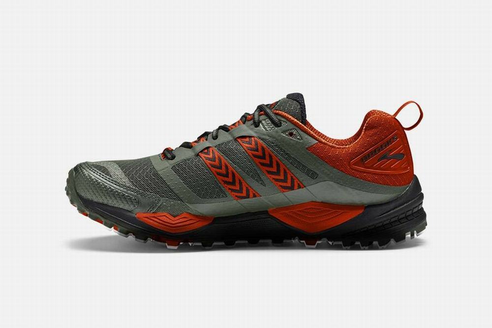 Chaussures Running Brooks Cascadia 12 Vert / Orange Homme | BTA-70291130