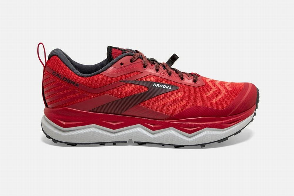 Chaussures Running Brooks Caldera 4 Rouge / Grise Homme | WJO-92053150